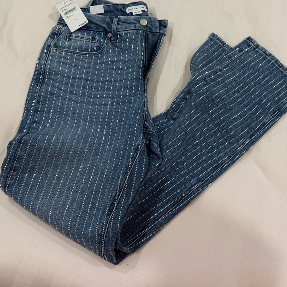 Good American Icon Straight Leg Jean